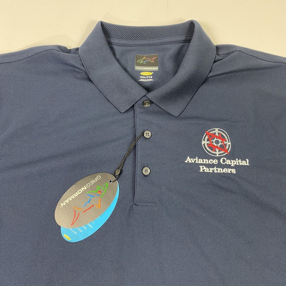 Greg Norman Polo Shirt Mens 2XL PlayDry Pro-Series‎ Aviance Capital Golf